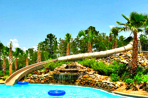 Long Custom Pool Slide