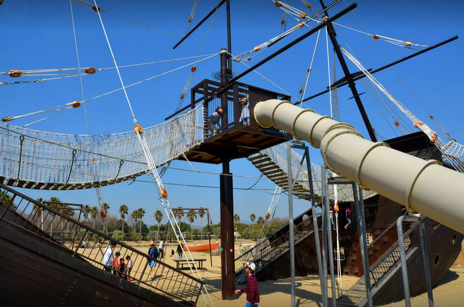 large playground slide
