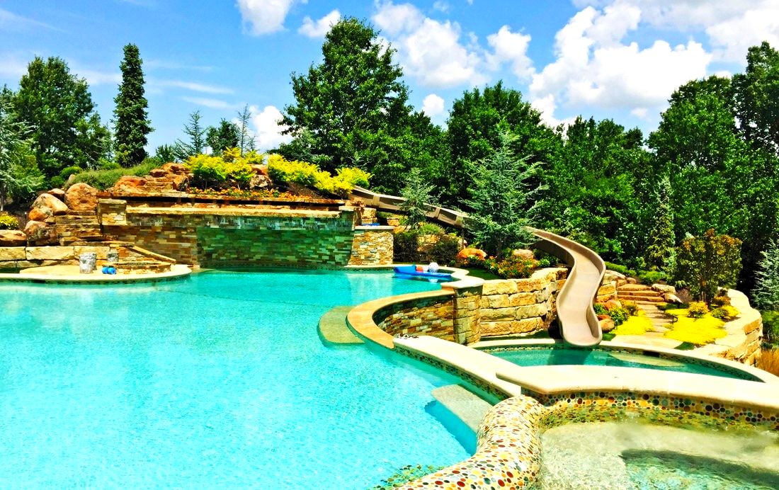 Custom Pool Slides - Summit USA - Commercial Luxury Custom Pool